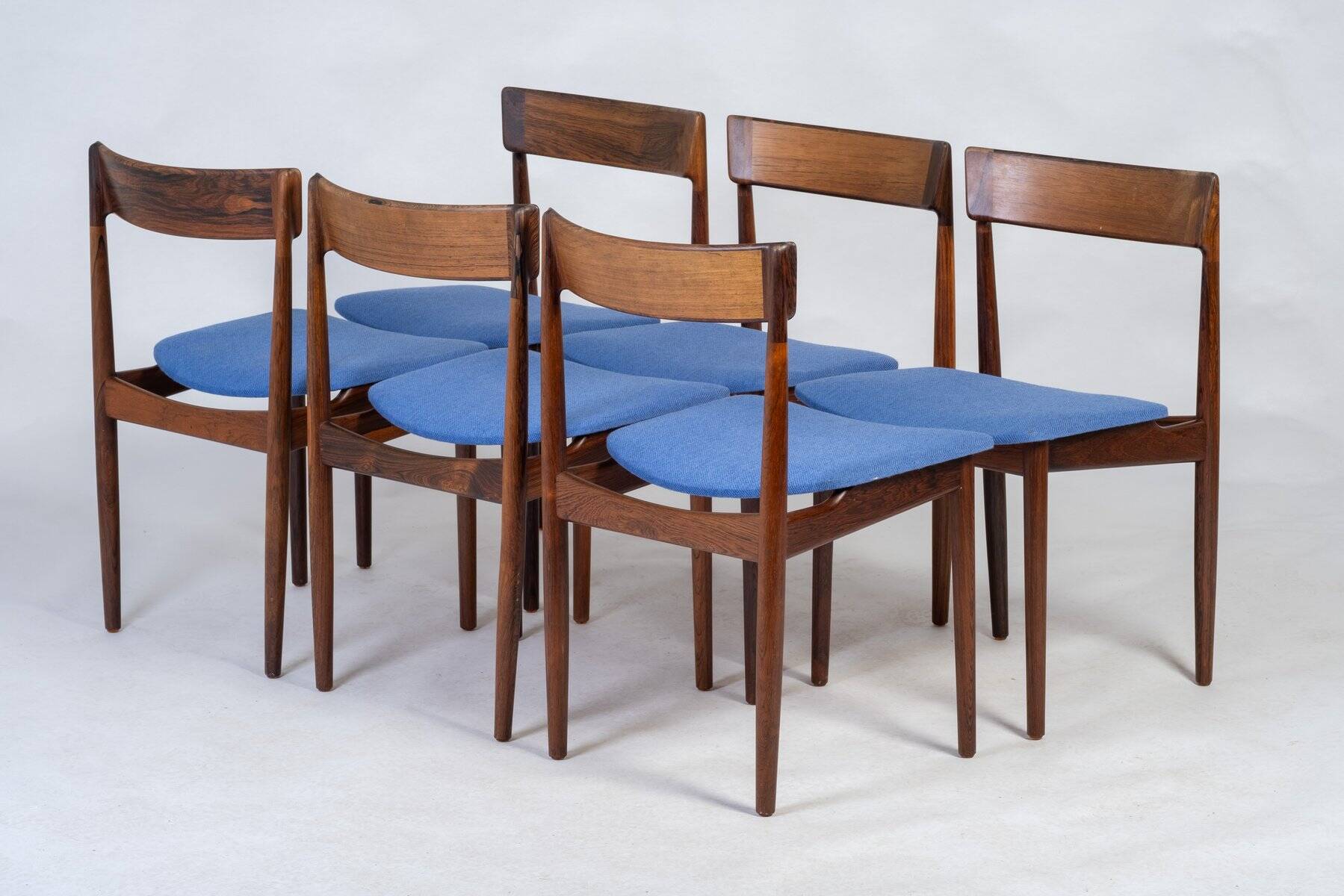 Dining Room Chairs Model 39 in Rosewood by Henry Rosengren Hansen for Brande Møbelindustri, 1960s, Set of 6