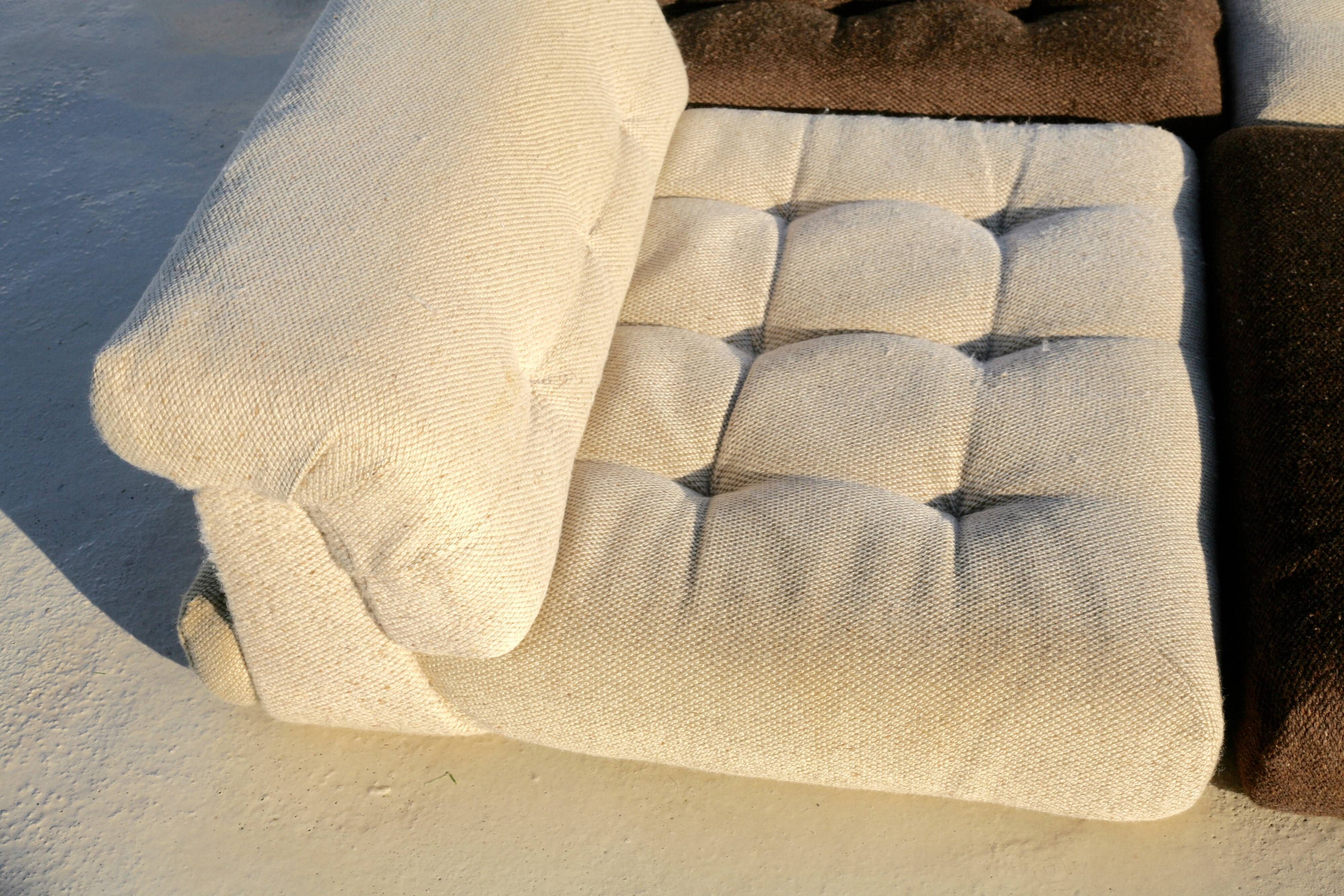 Modular sofa Mah Jong, Hans Hopfer, France, 1971. Roche Bobois Edition.