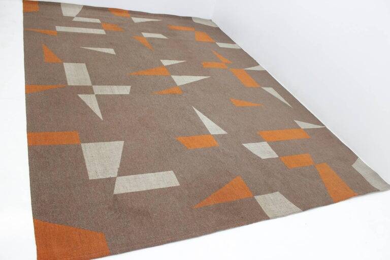 Midcentury Design Geometric Carpet or Rug, 1970s