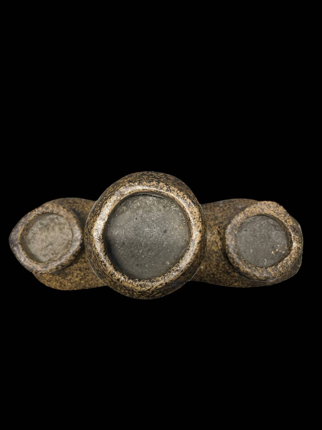 Ceramic candle holder from Quimper 1950 signed