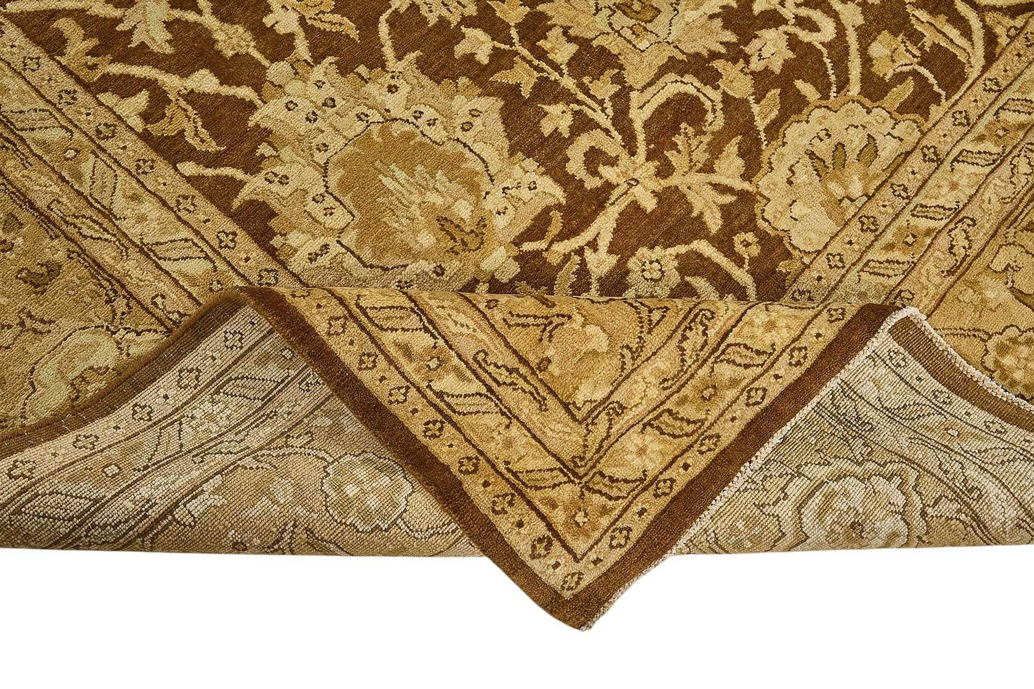 Turkish Handknotted Wool Oushak Rug 277 cm x 356 cm