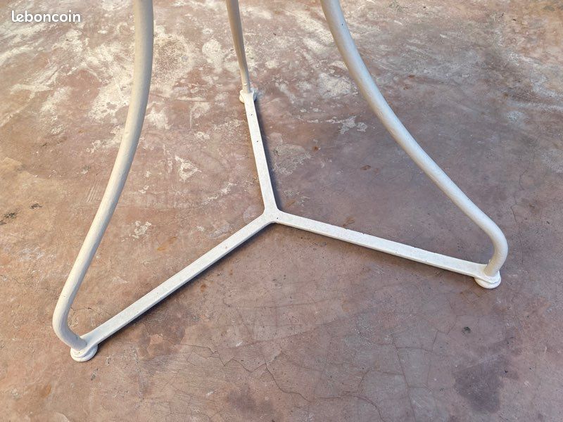 Wrought iron pedestal table