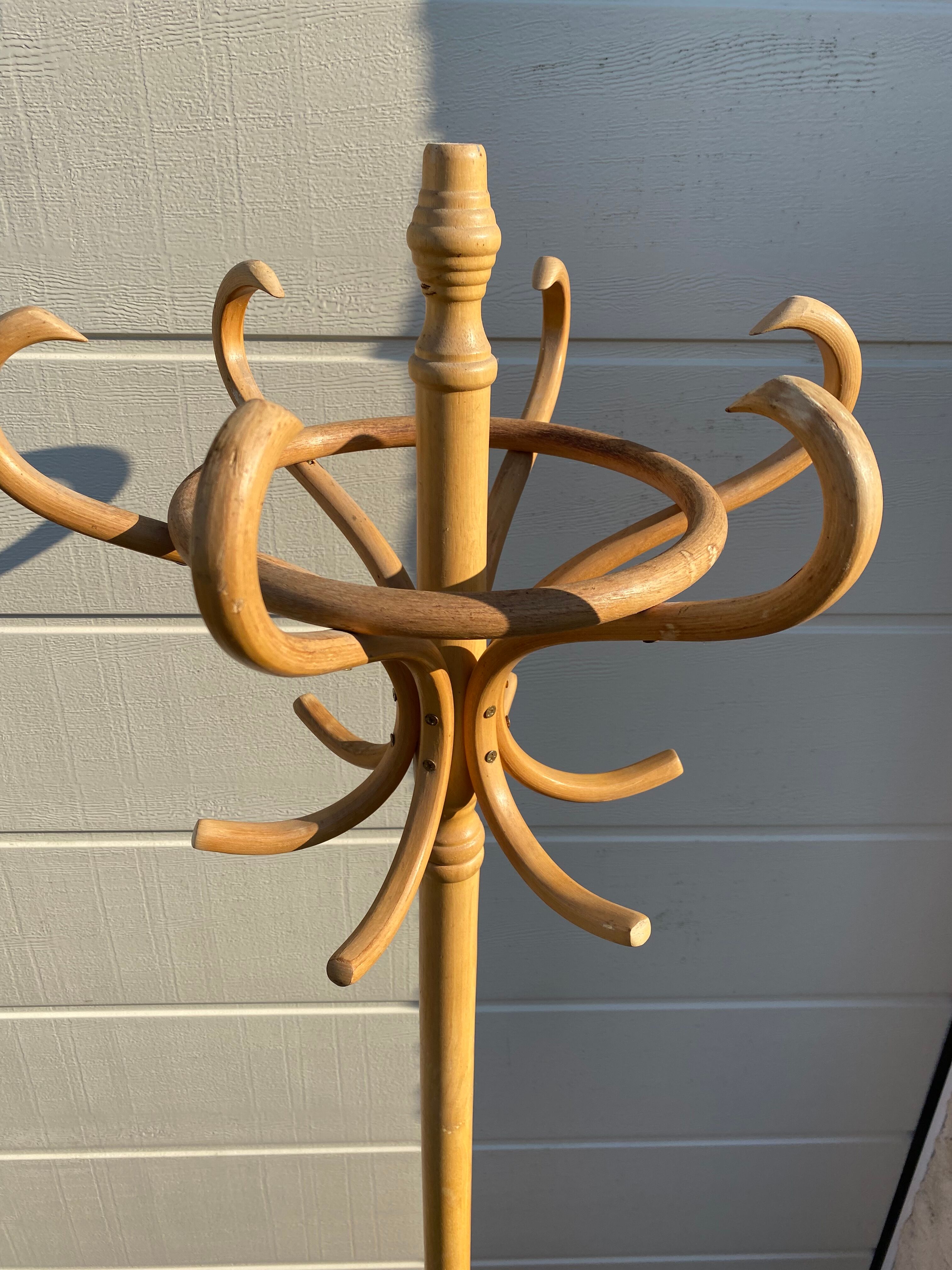 Parrot coat rack light wood