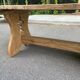 Table de ferme monastère rénovée en bois massif XVIII ème 200cm