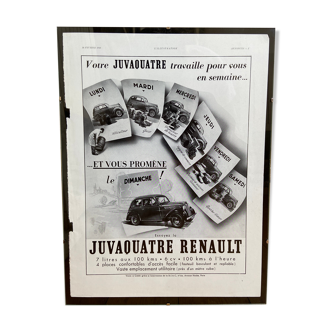 Advertising poster Juvafour Renault 18 February 1939