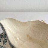 Opaque ironstone sauce boat "Bouquets of roses" from Gien