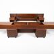 Mid-Century Modern Bed with Nightstands by Fabio Lenci for Bernini, Italy, 1970s
