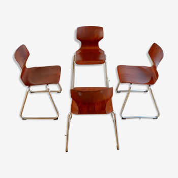 Suite of 4 chairs for Pagholz