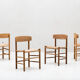 Chaises à manger par Borge Mogensen