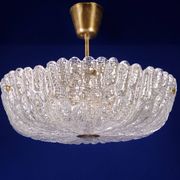 1960s Orrefors Carl Fagerlund Brass & Crystal ‘Embassy’ Pendant Lamp