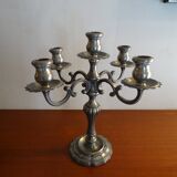 Candlestick 5 branches pewter Peltro signed