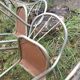 4 fauteuils acier tubulaire soudé seventies