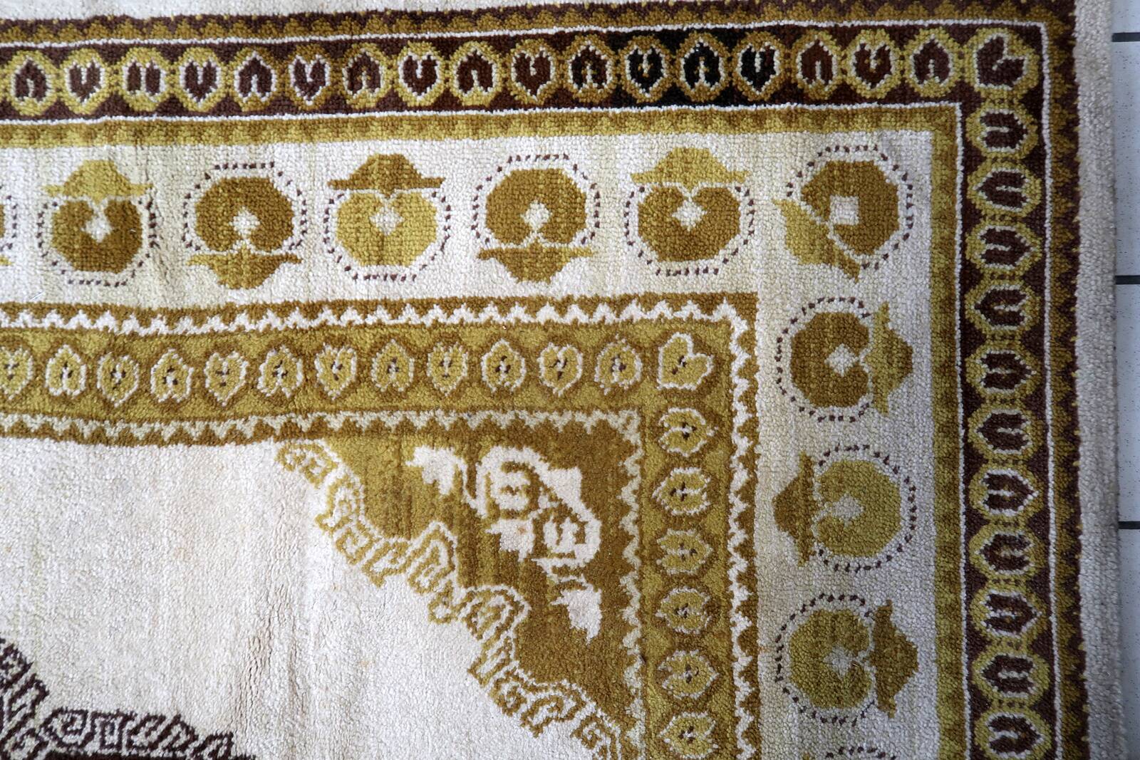 Tapis vintage français Savonnerie 242cm x 349cm - 1C1014