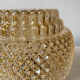 Amber diamond glass wall light