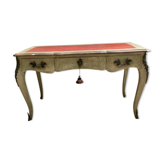 Old red table