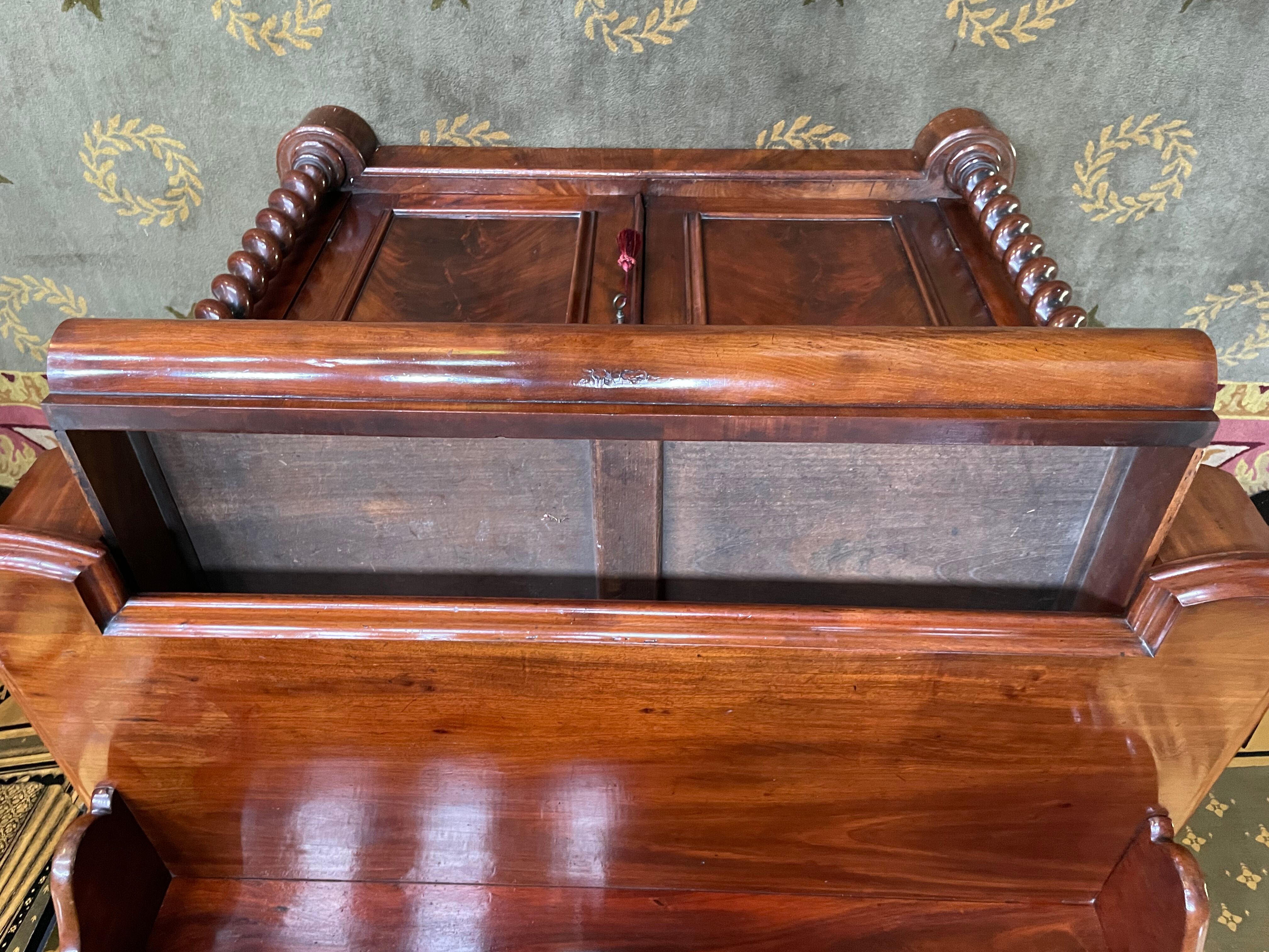 Low English Mahogany Buffet