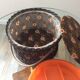 Rattan sewing basket from the 60s and 70s