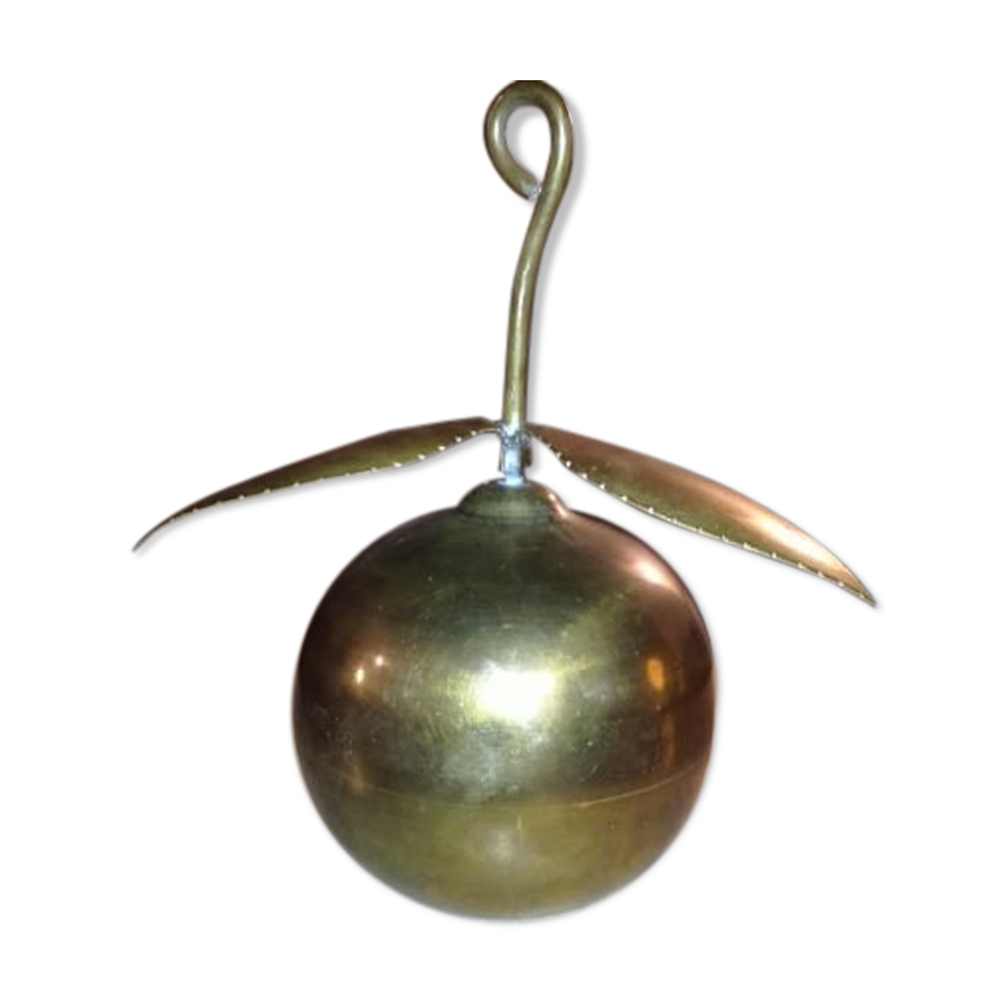 Brass deco apple