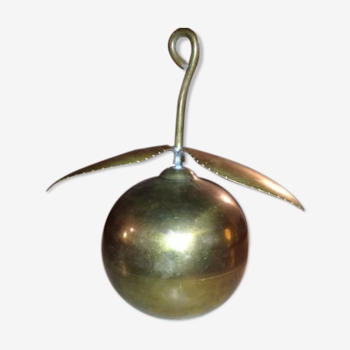 Brass deco apple