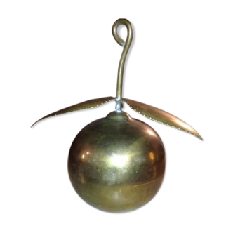 Brass deco apple