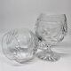 6 crystal cognac glasses