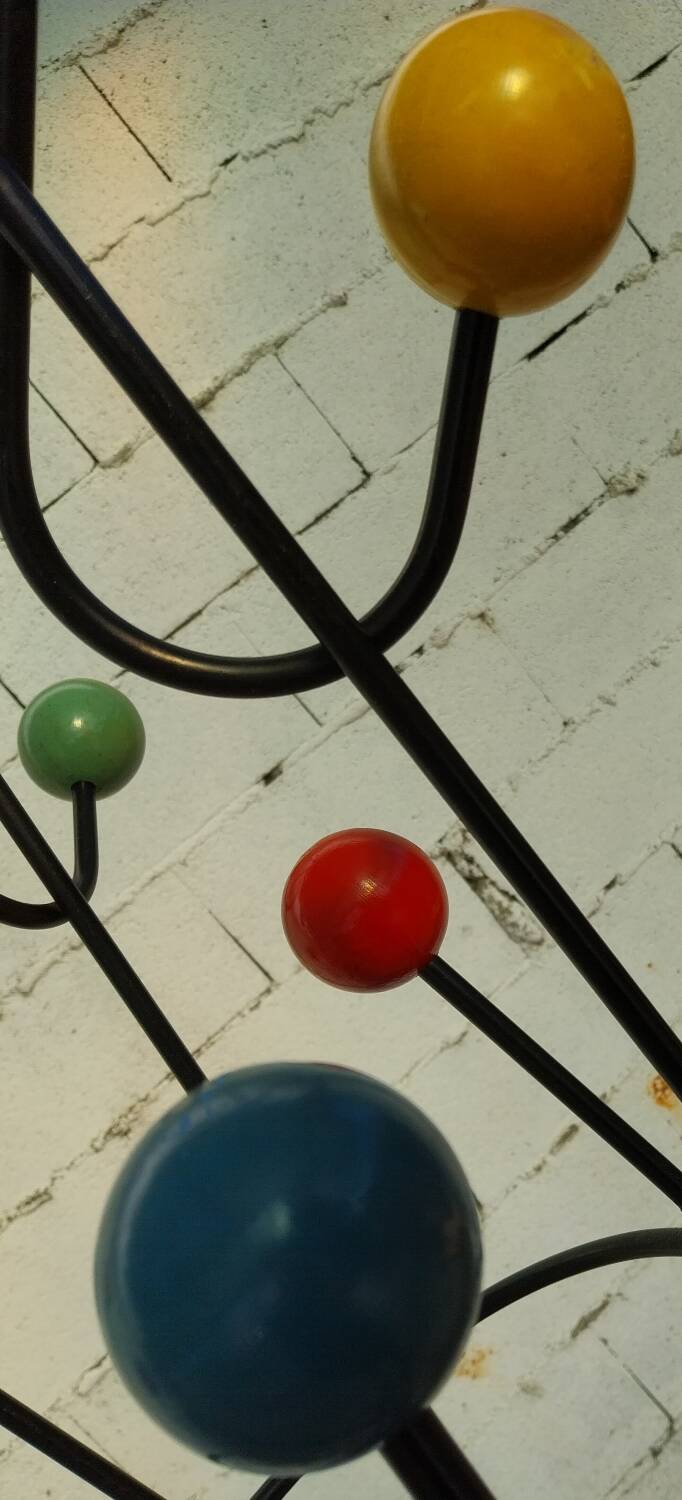 Coat rack attributed to Roger Feraud “treble clef” model