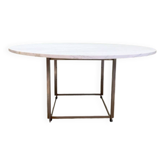 Table à manger danoise vintage par Poul Kjaerholm pour Fritz Hansen 'PK 54'