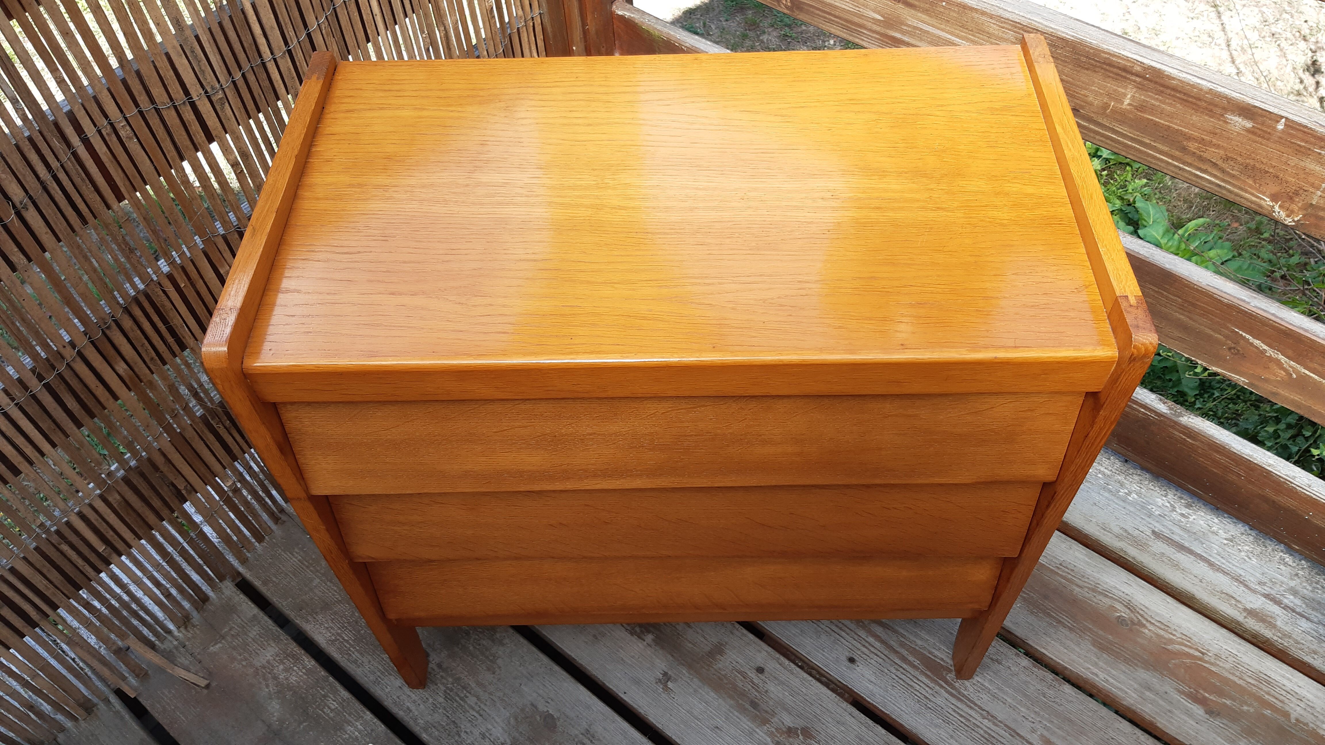 Commode chêne doré 1950