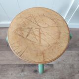 Minth green metal stool
