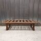 Vintage slatted oak bed base, 1950
