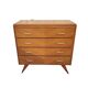Vintage chest of drawers from the 70s with compass feet