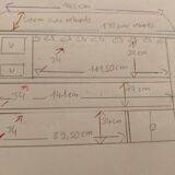 Wooden bar / counter / pine