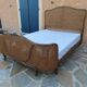 Louis XV style double cane basket bed, mid-20th century