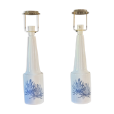 Pair of lamps foot in Danish faience 1970