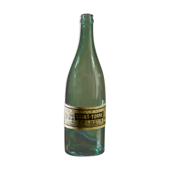 Bouteille d'eau minérale Saint-Yorre début XXème siècle avec étiquette en très bel etat !