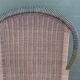 Chaise longue debut xx° en rotin, osier et bois