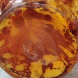 Paire anciens grands vases verre de Clichy