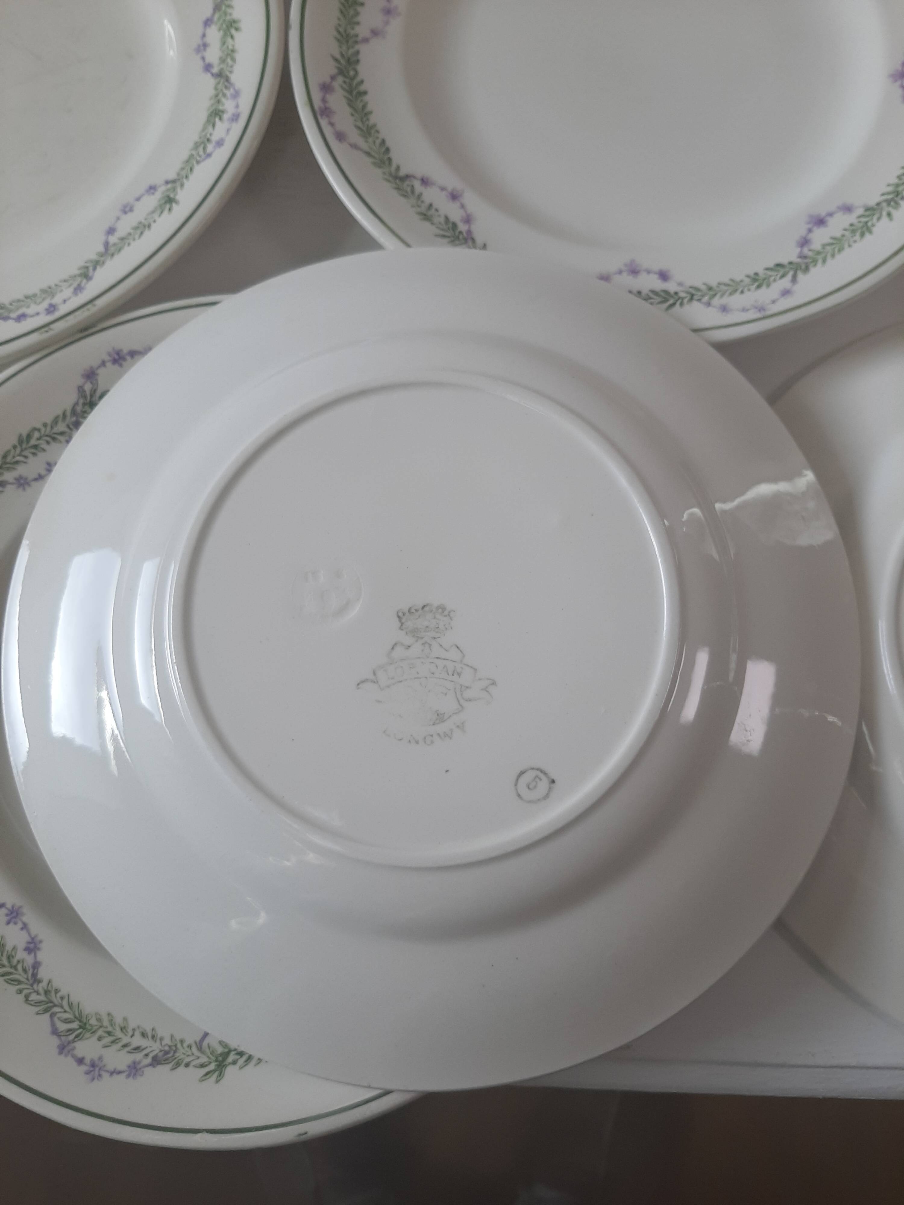 Assiettes à dessert Longwy