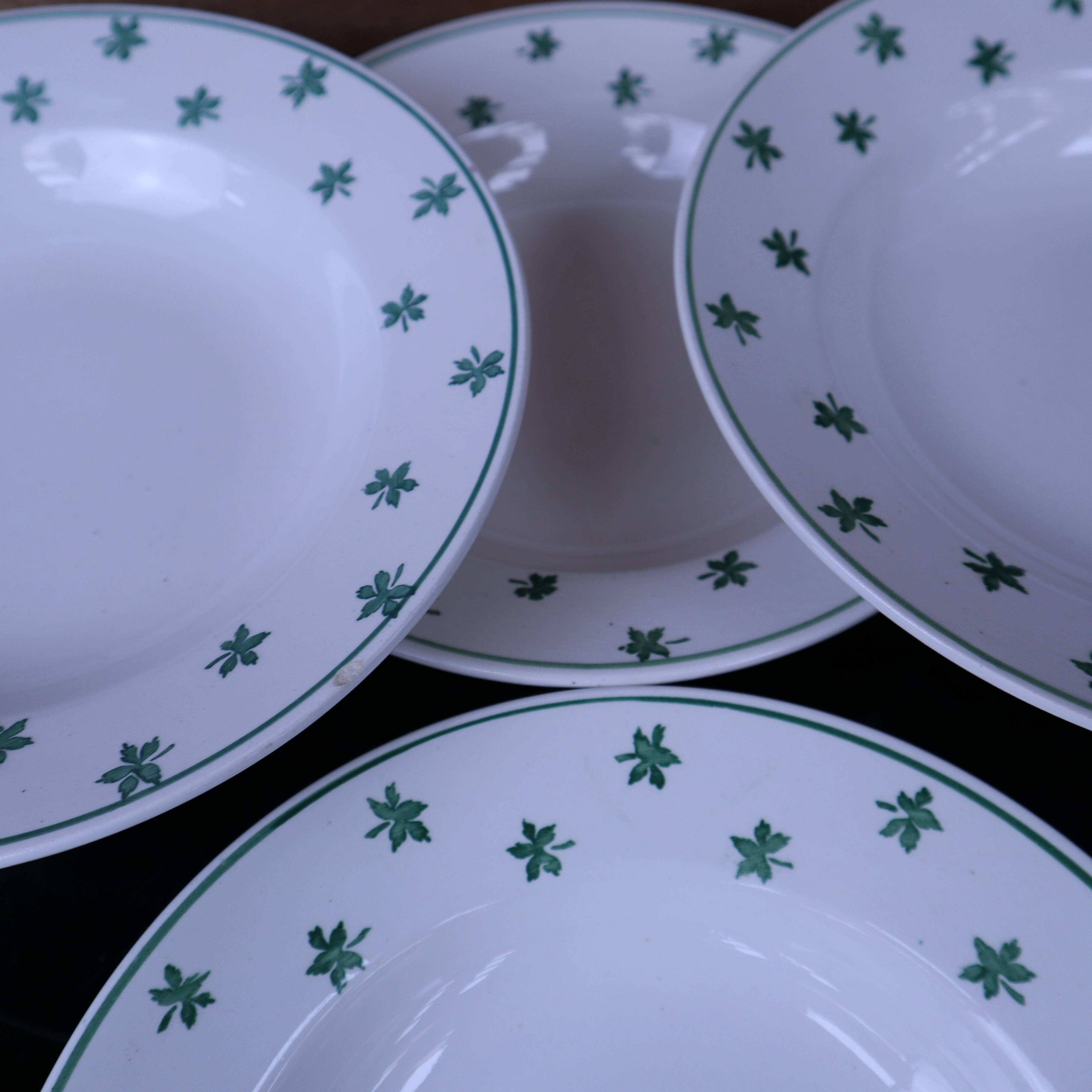 Set of 6 deep plates 5200 Sarreguemines and Digoin Vintage