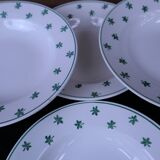 Set of 6 deep plates 5200 Sarreguemines and Digoin Vintage