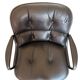 Charles Pollock Knoll Office Chair - Black Leather (Signed Model)