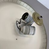 round 36cm metal Gino Sarfatti Style wall Ceiling Light Flushmount, Italy 1950s