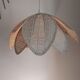 Vintage straw flower suspension