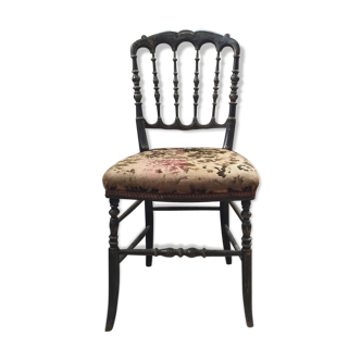 Chaise style napoléon III jaune