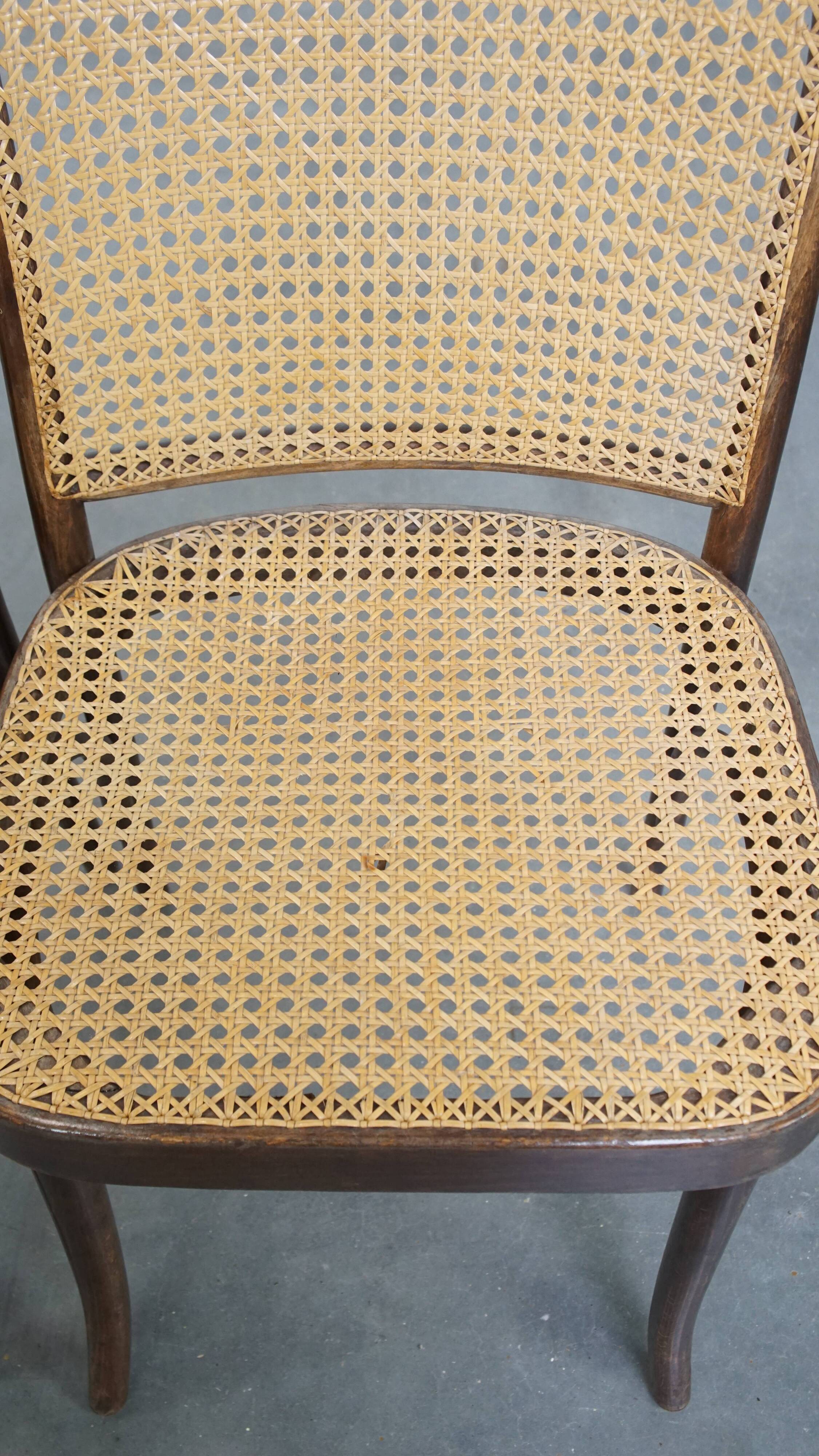 Ensemble de 2 chaises de bistrot avec structure en bois