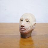 Terracotta head sculpture