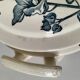 Lion Soup Tureen – Blue-grey Hollyhocks 1890-1920