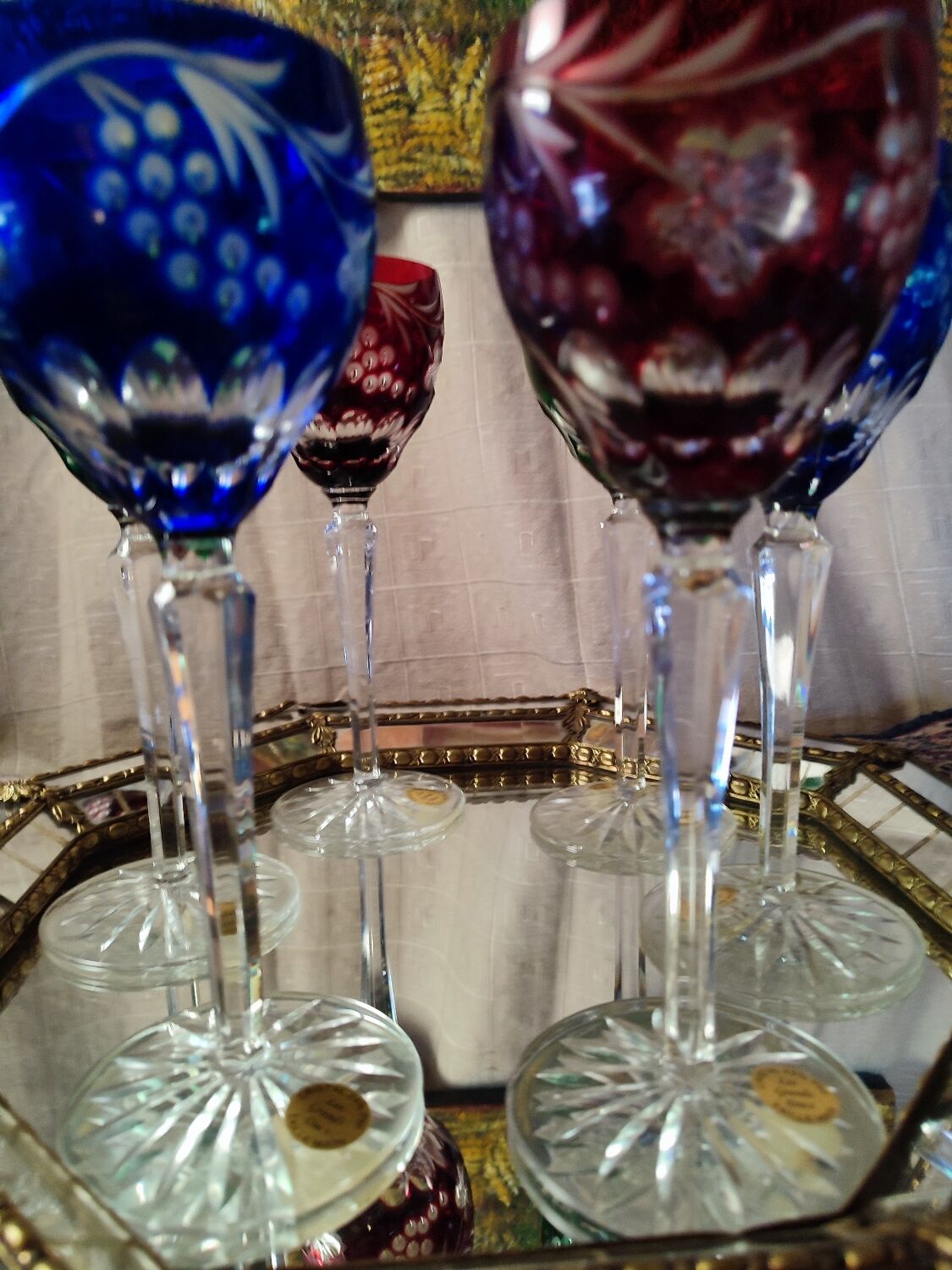Double color crystal glasses the grand dukes