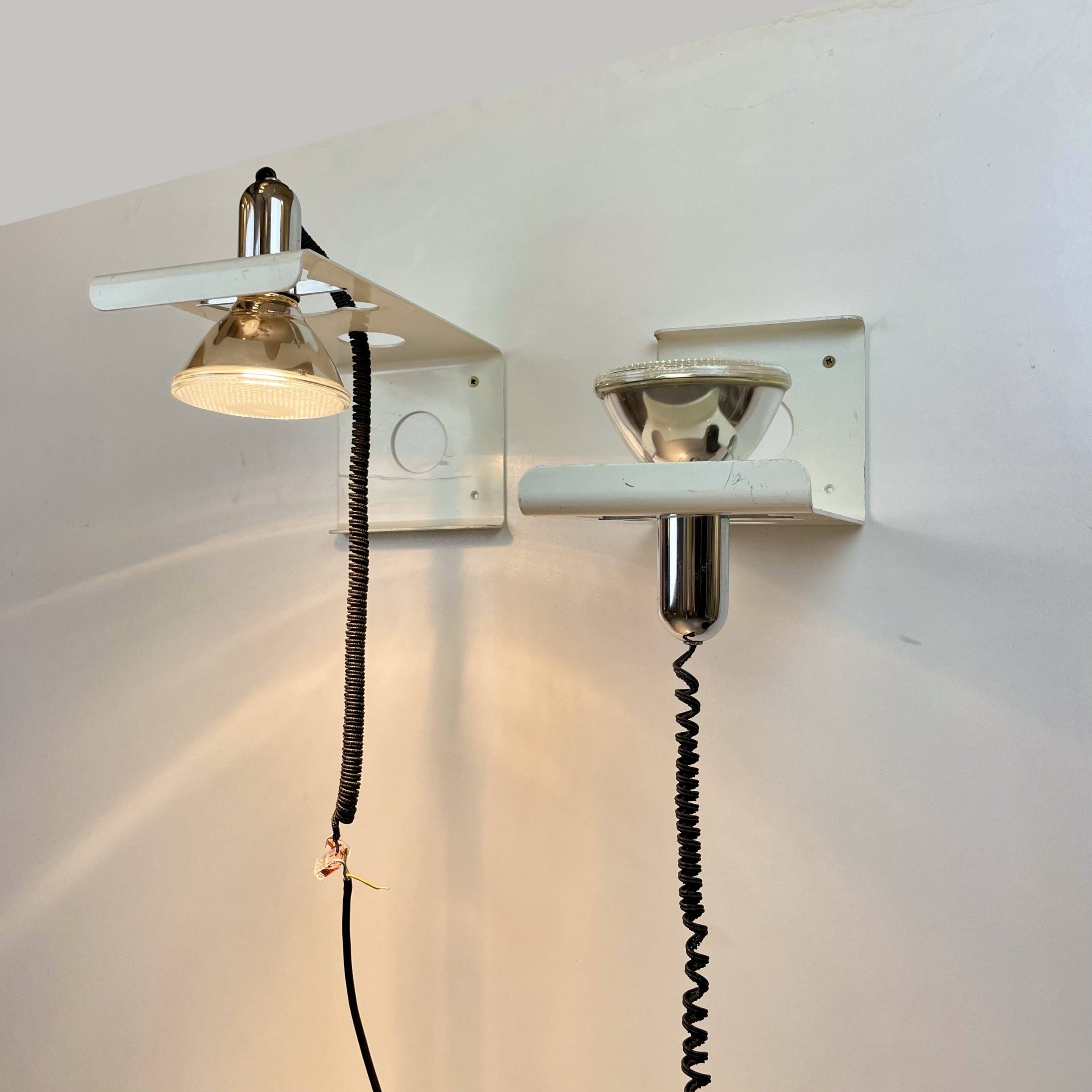 Squadra, Wall Sconces by Ezio Didone for Valenti, 1970s