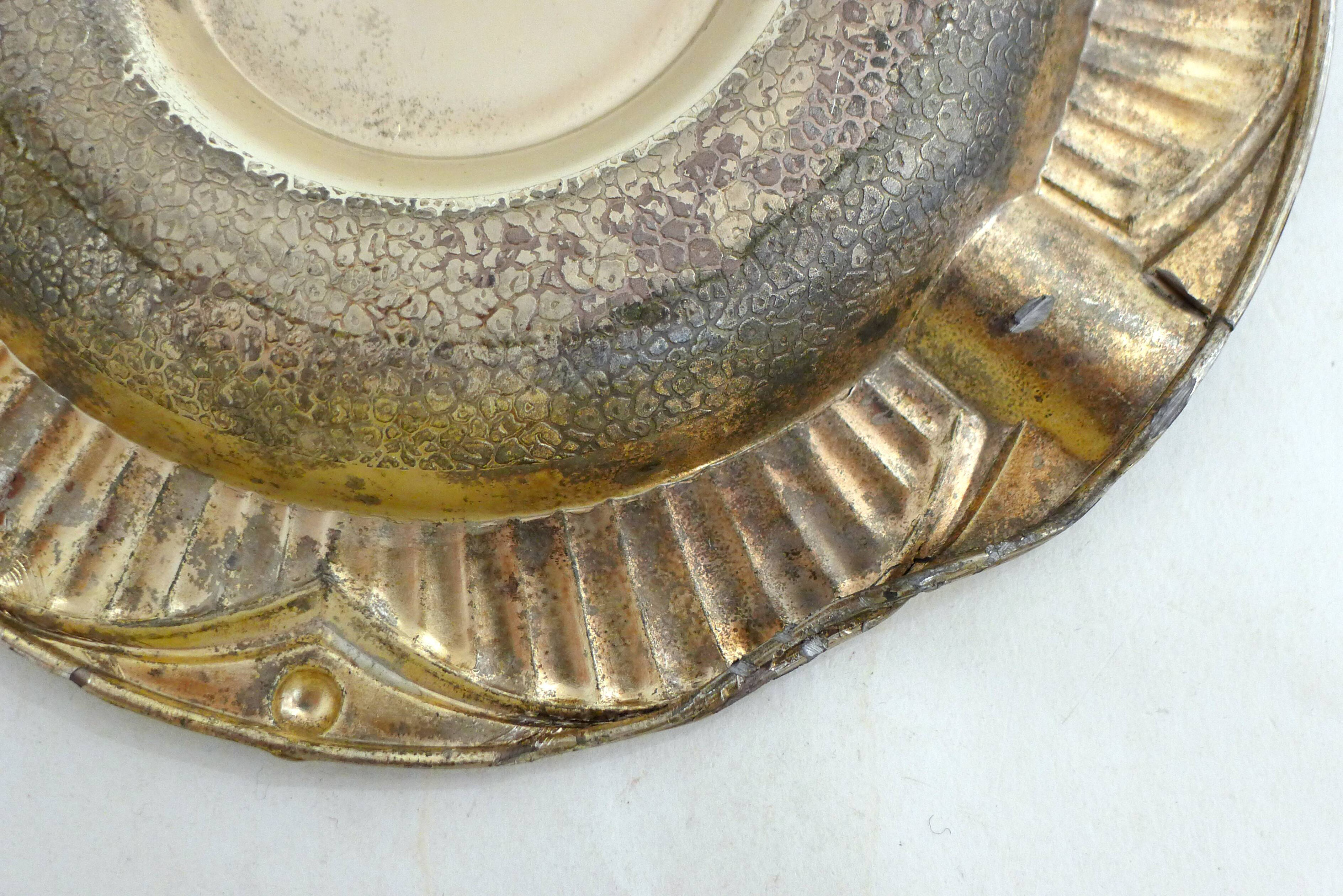 Art Deco chrome ashtray